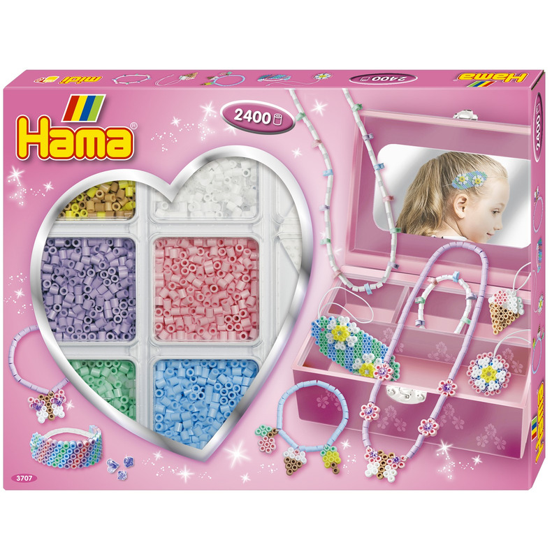 Bijuterii din margele hama midi in cutie cadou