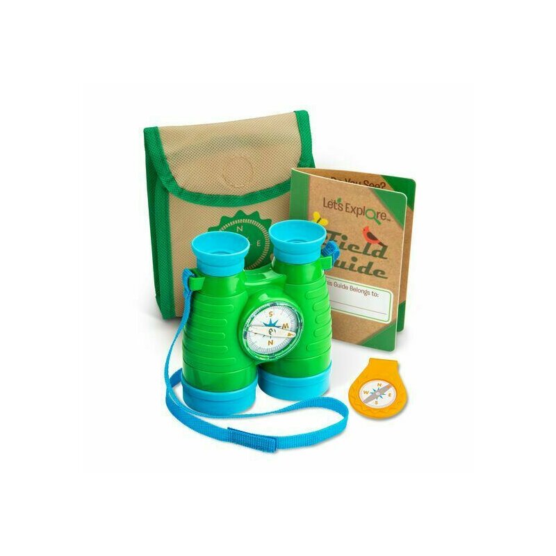 Melissa & doug - binoclu cu busola colectia sa exploram natura