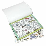 Melissa & doug - Bloc de colorat si abtibilduri Cauta si gaseste Animale