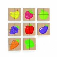 Viga - Puzzle din lemn Blocuri cu imagini fructe , Magnetice