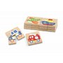 Viga - Puzzle din lemn Blocuri cu imagini mijloace de transport , Puzzle Copii , Magnetice, piese 32 - 1