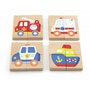 Viga - Puzzle din lemn Blocuri cu imagini mijloace de transport , Puzzle Copii , Magnetice, piese 32 - 6
