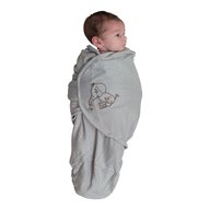 Bo Jungle - Body special tip Wrap Elefant pentru bebelusi, marime S (3-6 kg), bumbac Gri