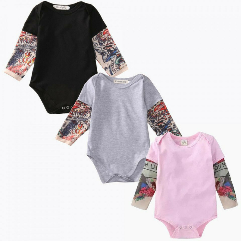 Body cu tatuaj (culoare: gri, marime: 70)