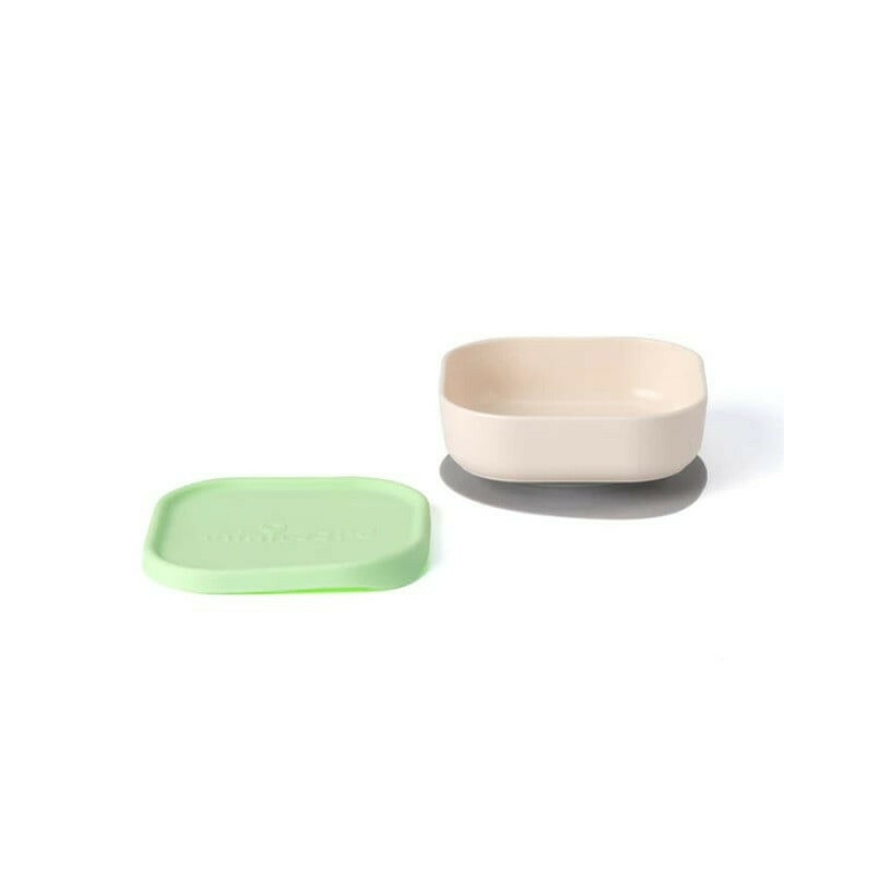 Bol pentru hrana bebelusi miniware snack bowl, 100% din materiale naturale biodegradabile, vanilla/key lime
