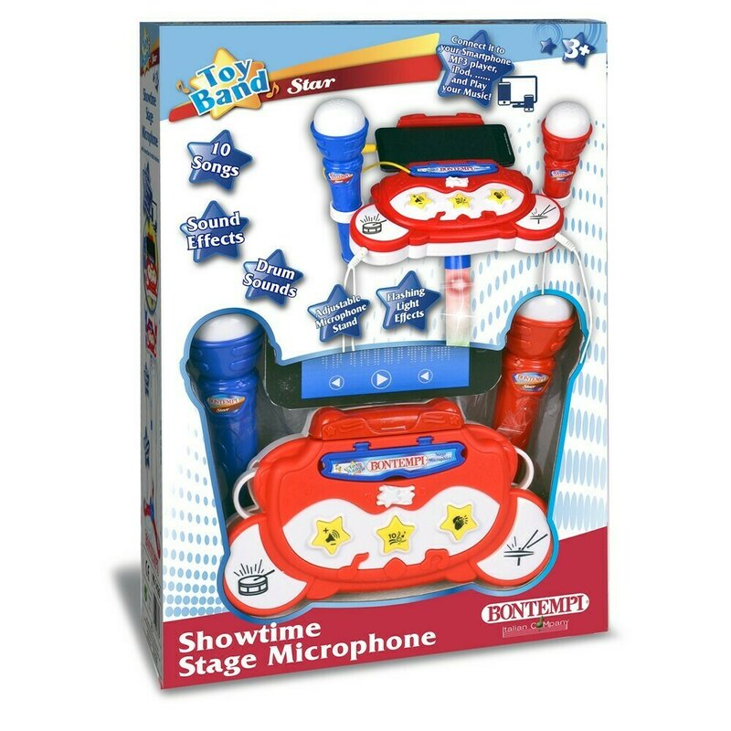 Bontempi - microfon dublu albastru