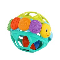Bright Starts - Jucarie mingea colorata Flexi Ball, Cu texturi multiple, Multicolora