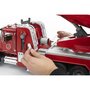 BRUDER - Masina de pompieri Camion Mack Granite , Cu scara, Cu sirena, Cu pompa de apa - 9
