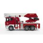 BRUDER - Masina de pompieri Camion Scania R-Series , Cu scara, Cu sirena, Cu pompa de apa - 7
