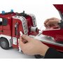 BRUDER - Masina de pompieri Camion Scania R-Series , Cu scara, Cu sirena, Cu pompa de apa - 9