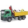 Bruder - Camion Man Tgs Cu 3 Containere De Reciclat Sticla - 1