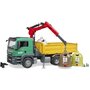 Bruder - Camion Man Tgs Cu 3 Containere De Reciclat Sticla - 6