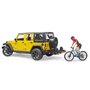 Bruder - Jeep Wrangler Unlimited Rubicon Cu Bicicleta Si Ciclist - 4