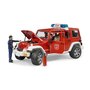 BRUDER - Masina Jeep Wrangler Unlimited Rubicon de pompieri , Cu figurina - 3