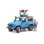 BRUDER - Masina de politie Land Rover Defender , Cu accesorii, Cu politist - 1
