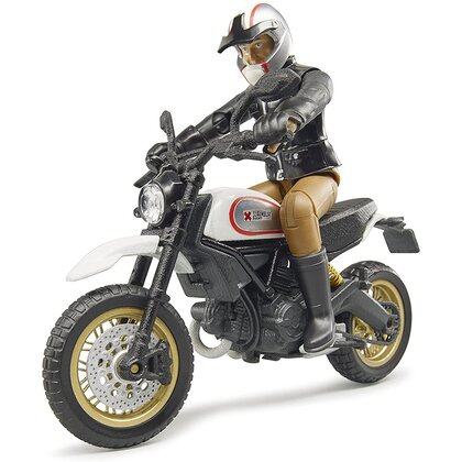 BRUDER - Motocicleta Scrambler Ducati Desert , Cu sofer