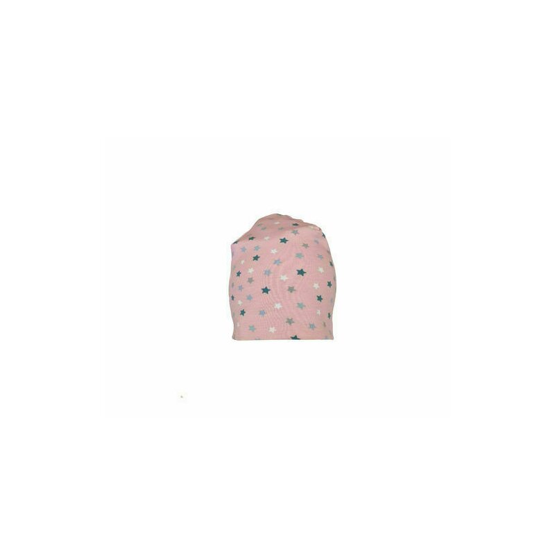 KidsDecor - Caciula copii Pink Stars 6-8 ani, in strat dublu, din bumbac