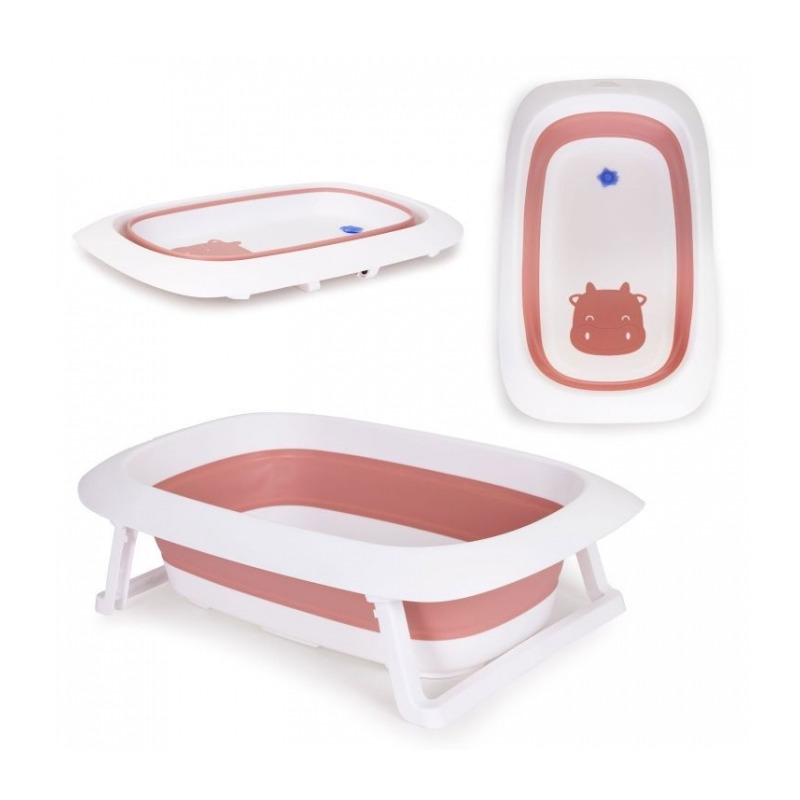 Cadita de baie cu dop de scurgere ecotoys ha-b31 - roz