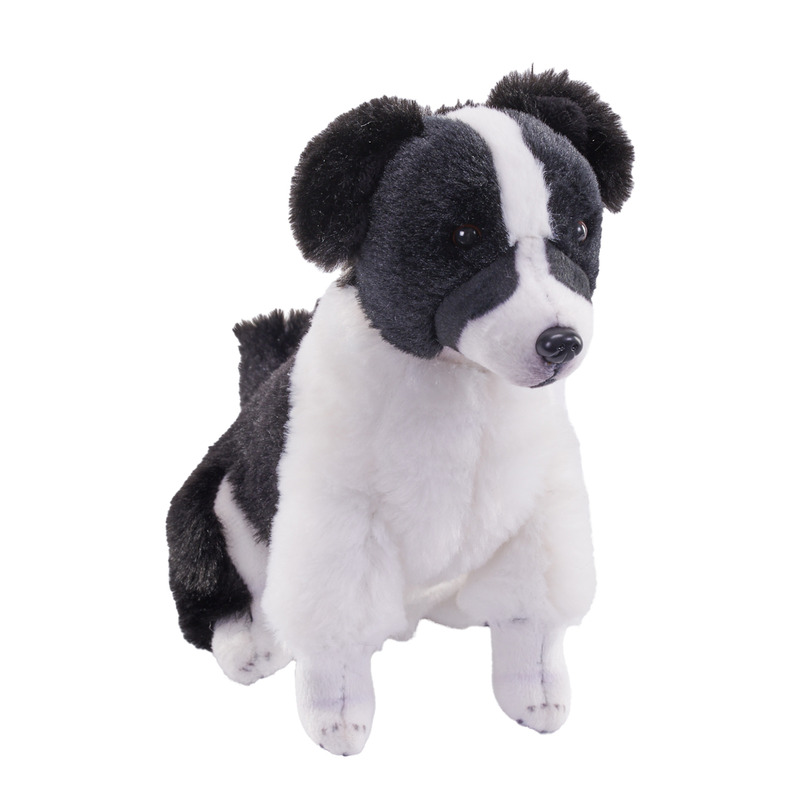 Caine de salvare cu sunet BORDER COLLIE - Jucarie Plus Wild Republic 14 cm