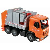 Lena - Camion de gunoi din plastic pentru copii, licenta Mercedes Benz, 3 containere incluse, 74 cm