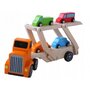 Camion de remorcare din lemn Lora + 4 masini Ecotoys 2243 - 2
