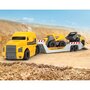 Camion Dickie Toys Mack Volvo Micro Builder cu remorca, buldozer si camion basculant - 7