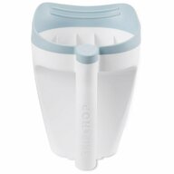 Cana pentru clatire, Skip Hop, Wave, 710 ml, Control flux apa, Margine din cauciuc moale pentru protectie ochi si urechi, Fara PVC si ftalati, Maner ergonomic, Alb