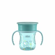 Canuta 360, Chicco, Perfect Cup, Anti-Scurgere, Manere ergonomice, Detasabile, Capacitate 200 ml, Compatibila cu masina de spalat vase, Fara BPA, 12 luni+, Verde