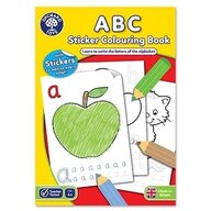 Orchard Toys - Carte de colorat cu activitati in limba engleza si abtibilduri ABC
