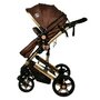 BUF BOOF - Carucior 2 in 1 X2 Chocolate Gold Cadru din aluminiu  Reversibil - 1