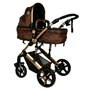 BUF BOOF - Carucior 2 in 1 X2 Chocolate Gold Cadru din aluminiu  Reversibil - 3