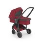 Greentom - Carucior 2 in 1 100% Ecologic, Negru/Rosu - 5