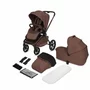 Carucior 3 in 1, Lionelo, Freya, Cu scoica ADAC, Landou si salteluta ventilate, Pliabil, Reglare spatar- 3 pozitii, Suport de picioare- 4 pozitii, Maner- 3 pozitii, Sustine 22 kg, Cu accesorii, 0 luni+, Maro/bej - 3