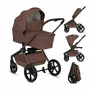 Carucior 3 in 1, Lionelo, Freya, Cu scoica ADAC, Landou si salteluta ventilate, Pliabil, Reglare spatar- 3 pozitii, Suport de picioare- 4 pozitii, Maner- 3 pozitii, Sustine 22 kg, Cu accesorii, 0 luni+, Maro/bej - 5