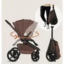 Carucior 3 in 1, Lionelo, Freya, Cu scoica ADAC, Landou si salteluta ventilate, Pliabil, Reglare spatar- 3 pozitii, Suport de picioare- 4 pozitii, Maner- 3 pozitii, Sustine 22 kg, Cu accesorii, 0 luni+, Maro/bej - 31