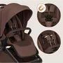 Carucior 3 in 1, Lionelo, Freya, Cu scoica ADAC, Landou si salteluta ventilate, Pliabil, Reglare spatar- 3 pozitii, Suport de picioare- 4 pozitii, Maner- 3 pozitii, Sustine 22 kg, Cu accesorii, 0 luni+, Maro/bej - 32