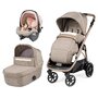Peg perego - Carucior 3 in 1  Veloce, SLK, 0 - 22 kg, Mon Amour, Bej / Roz - 1