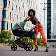 Bexa - Carucior copii 3 in 1, reversibil, complet accesorizat, 0-36 luni,  Glamour Verde Smarald