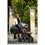 Lorelli - Carucior 2 in 1 Storm , Luxe,  Cadru din aluminiu, 0-22 kg, Cu cos auto inclus, Negru - 8