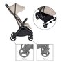 Carucior sport, Petite&Mars, Flip, Pliere compacta cu o mana, Spatar reglabil pana la pozitie de somn, Suport picioare reglabil, Copertina extensibila cu protectie UPF50+, Pana la 22 kg, 0 luni+, Bej - 13