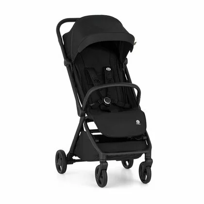 Carucior sport, Petite&Mars, Flip, Pliere compacta cu o mana, Spatar reglabil pana la pozitie de somn, Suport picioare reglabil, Copertina extensibila cu protectie UPF50+, Pana la 22 kg, 0 luni+, Negru