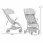 Carucior sport, Petite&Mars, Pax Ultimate, Compact - 7 kg, Spatar ajustabil, Suport picioare reglabil, Pliere tip carte, 6-36 luni, Pana la 22 kg, Gri - 12