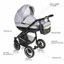 Carucior VESSANTI Crooner 2 in 1 - Green/Gray - 5
