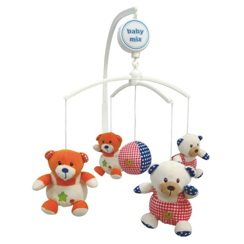 Carusel, Baby Mix, Pentru patut, Cu 5 jucarii din plus, Teddy Bears