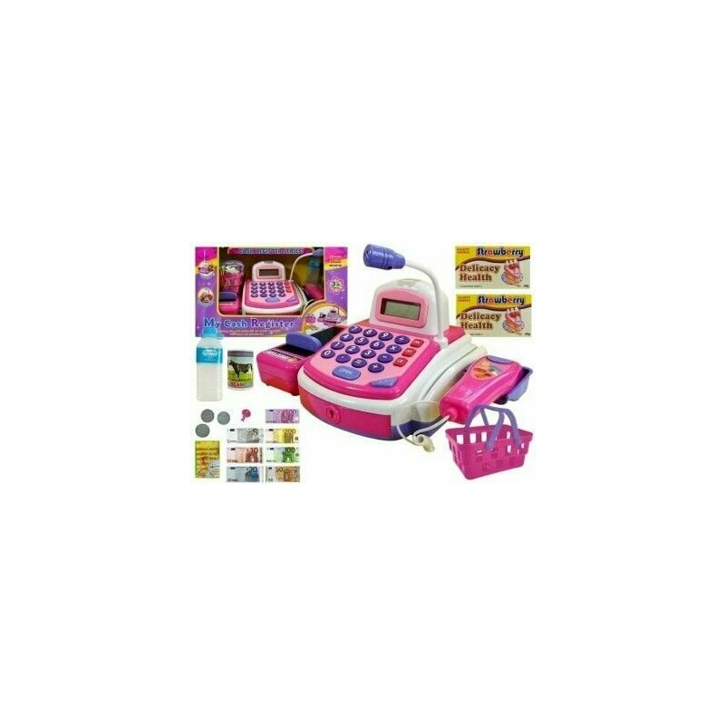 Leantoys - casa de marcat pentru copii, roz cu accesorii, , 4461