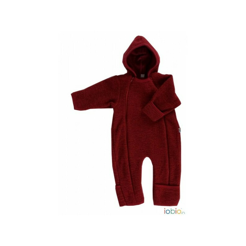 Cassis - Overall babywearing din lana merinos organica - wool fleece - Iobio