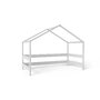 Casuta de joaca din lemn certificat FSC, In stil scandinav YappyHytte House, YappyKids, 169x89x135 cm, Gri - 3