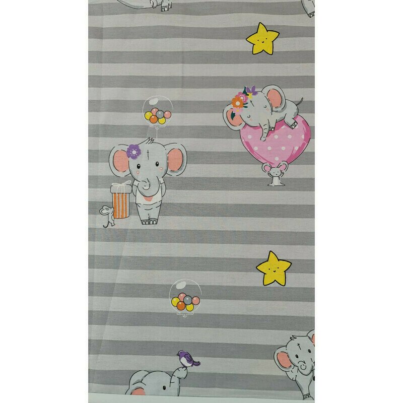 Kreis design - cearceaf bumbac cu elastic grey 120x60