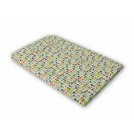 KidsDecor - Cearceaf cu elastic Mozaic Imprimat, Cu patratele din Bumbac, 85x60 cm
