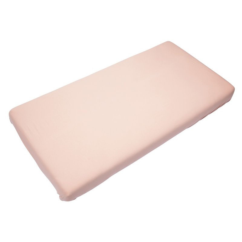 Timboo - Cearsaf din bambus cu elastic 60 x 120 cm, Misty Rose